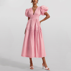 Women Linen Casual Dress OEM Factory Doha