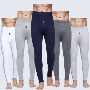 Men's Eco-Friendly Cotton Thermal Underwear Pant Breathable All-Seasons Machine-Washable