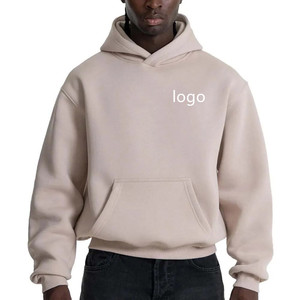 Heavyweight 100% Cotton Blank Hoodies French Terry Oversized Hoodies Men Custom Embroidery Logo Men Thick Unisex Pullover Hoody