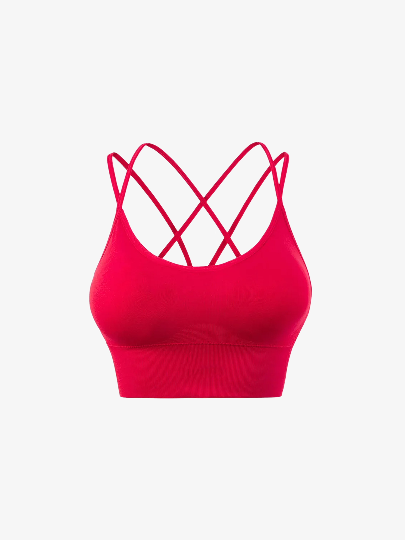 Thin Strap Cross Back Sports Bra custom athletic apparel