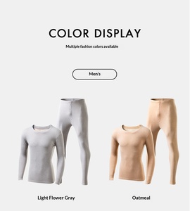 Unisex Cotton Wool Silk Thick Thermal Underwear Set Warm Breathable Waterproof Autumn Winter Wholesale