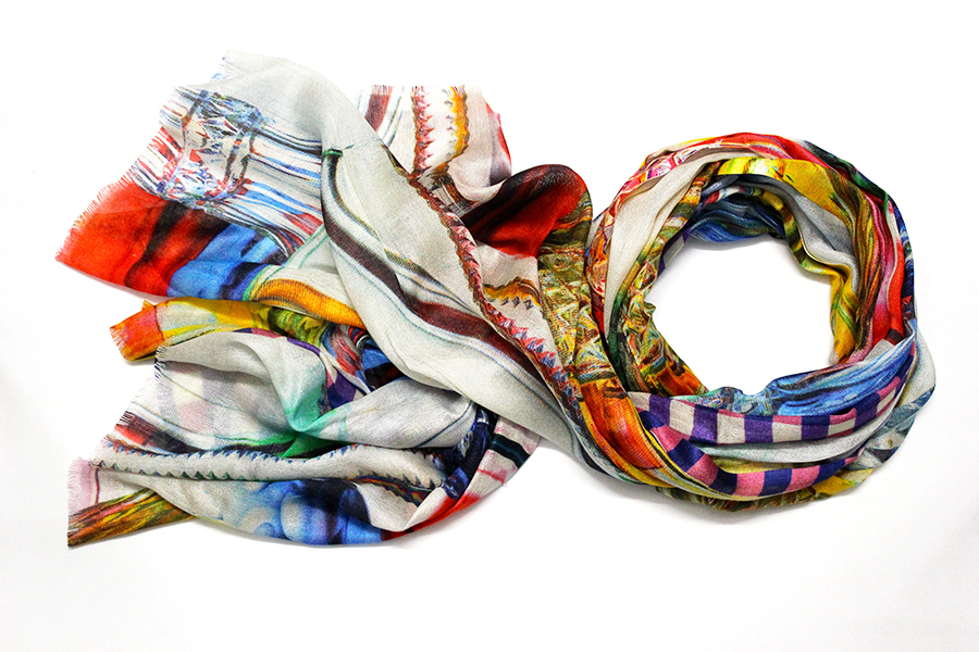 Fine lightweight cotton knit accessory fabric